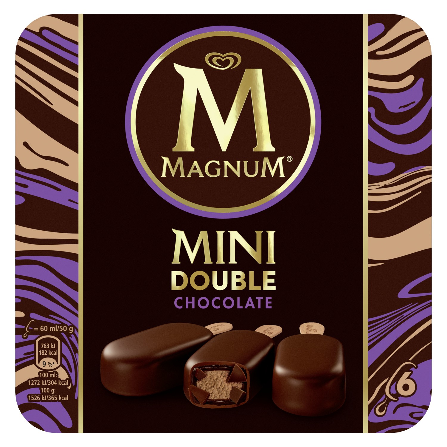6 Mini bâtonnets Double Chocolat